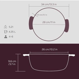 Resim Lava Anatolia Selçuklu Güveci Çap Ø 26 Cm. Gri 