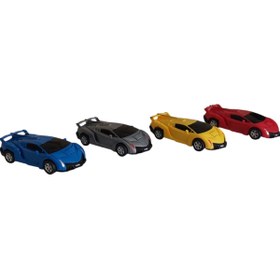 Resim Fidan oyuncak Transformers Robot Çek Bırak Kendiliğinden Robota Dönüşen Lamborghini Araba Sarı 
