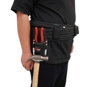 Resim MELOTOUGH Sarı Sert Kabuk Çekiç Tutucu - Çoklu Bölümler, Profesyonel ve Kendin Yap Kullanımı için Ergonomik Kırmızı Kauçuk Tutucular, Masa, Atölye, Garaj, Çekiç Depolama, Atölye Aksesuarı, Fonksiyonel Tasarım, Sağlam İnşaat 