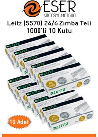 Resim Leitz 5570 Zımba Teli No 24/6 10 Lu Kutu 1kutu 1000 Adet Zımba Teli 