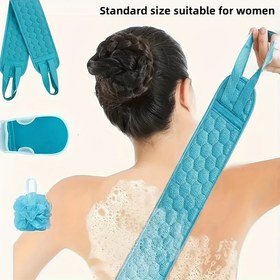 Resim Üçü Bir Arada Banyo Arazi: Banyo Topu, Banyo Eldiveni, Banyo Havlusu, Spa, Masaj, Vücut Temizleyici, Banyo Yardımcısı, Belki de Bir Sete İhtiyacınız Var 