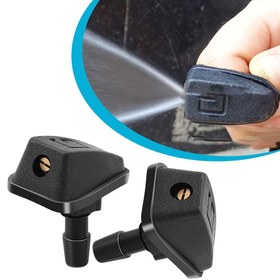 Resim 2 adet Araba Camı Sprey Yıkayıcı Püskürtücü Nozul Su Püskürtücü Kiti Yedek Parçalar Çoğu Araba Modeli İçin Uygun Ford Subaru Honda BMW Buick İçin Uygun 