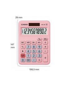 Resim Mx-12b-pklb Açık Pambe Açık Mavi 12 Hane Masa Üstü Hesap Makinası Diğer 