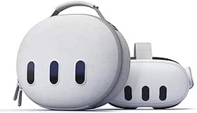 Resim Aubika Meta Quest 3 için Mini Kılıf, Oculus Quest 3 Aksesuarları için Sert Taşıma Çantası, Yalnızca Kulaklık ve Denetleyicilerle Uyumlu, Seyahat ve Depolama - Gri 
