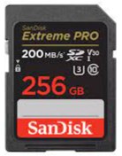 Resim SanDisk 256GB Extreme PRO UHS-I SDXC 200MB/s V30 Hafıza Kartı 