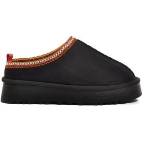 Resim Aspor Siyah Kadın Ev Terliği Siyah 