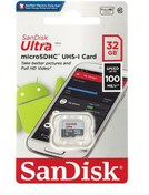 Resim Sandisk Ultra 32GB 100MB/S Class 10 MicroSDHC Bellek Kartı 