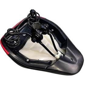 Resim Bisiklet E-bike Geniş Sele Yaylı Yumuşak Çok Rahat 27-20 Cm Siyah - Kırmızı - Beyaz 