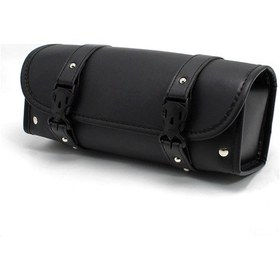 Resim Vkemall Retro Motosiklet Çantası - Yan Ve Ön Bagaj, Kolay Montaj, Sürüşte Rahat, Cep Telefonu Ve Anahtar İçin Pratik Siyah 