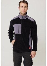 Resim Rosa Fleece Coat Erkek Polar Mont - İş Güvenliği Ve Outdoor Kullanım İçin Sıcak Ve Dayanıklı Polar M Siyah 