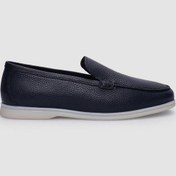 Resim Cabani %100 Hakiki Deri Lacivert Erkek Günlük Ayakkabı Lacivert 