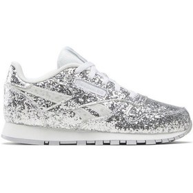 Resim Reebok Classıc Leather Step N' F Gri Kız Çocuk Sneaker Gri-metalık Pembe 