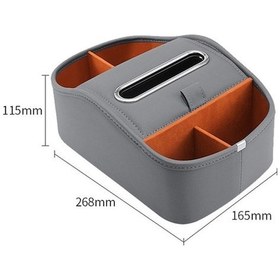 Resim Dancemonkey Cbtx Kedi Malzemeleri Deri Saklama Kutusu Araba Bölünmüş Kağıt Mendil Kutusu, Kırmızı Renk 