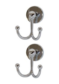 Resim Ahlez Lüx Krom Ikili Bornoz Askılık 2 Adet Krom 