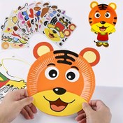 Resim 10 adet/12 adet Kendin Yap Hayvan Sanatı Kağıt Tepsi Sanat Origami Seti Oyuncak Malzemeleri, Okul Öncesi Yaratıcı Etkinlikler Sınıf Parti Oyunları | Çocuklar Günü, Noel, Cadılar Bayramı Hediyeleri 