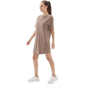 Resim Nike W Nsw Essntl Ss Dress Tshrt Kadın Elbise - Etek Kahve 