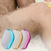 Resim Erkekler ve Kadınlar İçin 1 Adet Kristal Saç Giderici - Ağrısız Eksfoliasyon, Tekrar Kullanılabilir ve Su Geçirmez Saç Giderme Aracı, Mavi/Pembe/Mavi Bej/Morlu Renkli, Pürüzsüz Sırt, Kol, Bacaklar İçin, Mavi Saç Giderici, Şık Tasarım, Tekrar Kullanılabilir Cihaz 