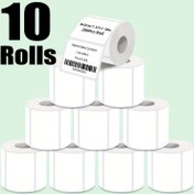 Resim Her Paket 10 Beyaz Etiket Etiketi İçerir 40*30Mm, Her Rulo 200 Etiket İçerir, Ev/Okul/Ofis/Adres/Kod Etiketi Etiketi İçin Uygun, M221/M110/M200/M120/M220 ile Uyumlu 
