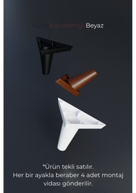 Resim Eymen Konik Kahverengi 15 Cm Mobilya Kanepe Koltuk Tv Ünitesi Yükseltici Yükseltme Ayağı Kahverengi Ahşap Desenli 15 Cm 