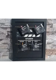 Resim Klaket Tasarımlı İpli Ve Mandallı Fotoğraf Çerçevesi No: 2 Diğer 