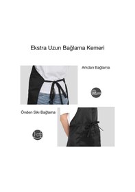 Resim Ayar Askılı Cepli Mutfak Önlüğü Uzun Bağlama Kemerli 2 Ad 