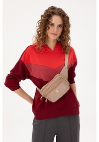 Resim U.S. Polo Assn. Kadın Bej Kapitone Bel Çantası 50300298-VR011 