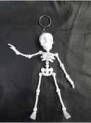 Resim Iskelet Anahtarlık Sevimli Beyaz İskelet Çok Renkli 