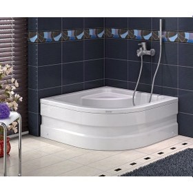 Resim Shower 130X130 Cellesse Oval Mini Küvet 