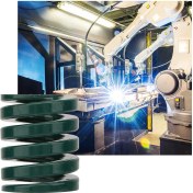 Resim Tenfowee 2 Adet Yeşil Ağır Yüklü Kalıp Yayları - 25mm Dış Çaplı 65mn Çelik, Stamping Ve Döküm Kalıplarında Kullanım Th25 30mm 