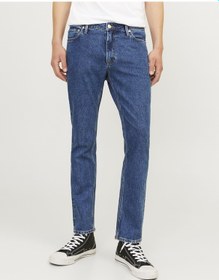 Resim Jack & Jones Jack Jones Clark Model Rahat Kesim Erkek Kot Pantolon 12261685 Mavi 