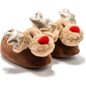 Resim Twigy Geyik-2 Kadın,Garson Boy Hayvanlı Panduf Kahverengi 34/43 AA0647 Kahverengi 