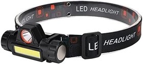 Resim SM SunniMix 300 Lümen USB şarj edilebilir LED kafa lambası, ayarlanabilir alın lambası, güçlü dış mekan flaşı 