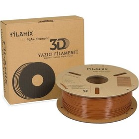 Resim Filamix Pla+ Kahverengi Filament 1.75mm 1kg Urhanshop Güvencesiyle 