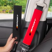 Resim 2 adet Yumuşak Polar Araba Koltuk Kemeri Kılıfları, BMW, Audi, Mercedes-Benz, Volkswagen, Ford için Omuz Koruyucu - Tekstil Malzeme, Konforlu Sürüş | Spor Görünüm | Dayanıklı Kumaş, Koltuk Kemeri Aksesuarları 