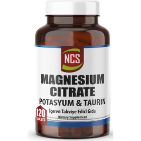 Resim Ncs Magnezyum Sitrat Potasyum Taurin İçeren Takviye Edici Gıda 120 Tablet 