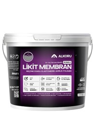 Resim Alkoru 5 Kg Gri Kumlu Likit Membran Renkli Reçine Esaslı Sıvı Su Yalıtım Malzemesi 