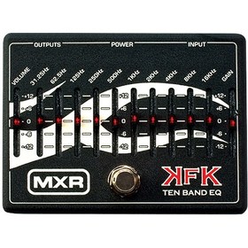 Resim MXR KFK1 Kerry King Signature 10 Band Graphic EQ Pedalı 