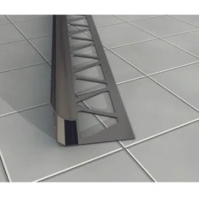 Resim 12 mm Alm. Seramik Iç Köşe Profili Mat Gri 2.7m Boy 