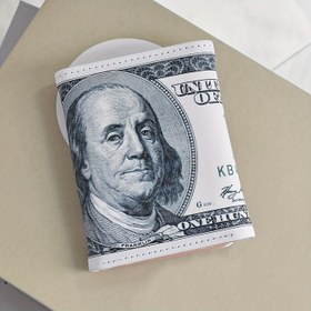 Resim Benjamin Franklin 100 Dolarlık Tasarım Yenilik Cüzdanı - Şık Üç Katlı Kartlık, Çoklu Yuvalar, Büyük Kapasite, Sentetik Deri, Çıtçıt Kapatma, Kadınlar için Retro Görünüm 