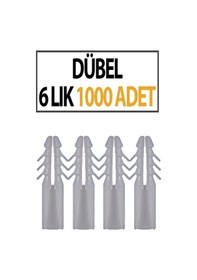 Resim Plastik Dübel 6'lık 1000 Adet Diğer 