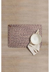 Resim Cesta El Yapımı Örgü Mor Dikdörtgen Amerikan Servis 32x45 4024 Mor 