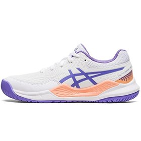 Resim Asics Gel-Resolution 9 Gs Beyaz/Mor Çocuk Tenis Ayakkabısı Asics