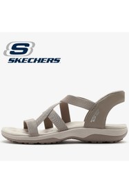 Resim Skechers Reggae Slim-Stretch Flex 163460 Ortopedik Kadın Sandalet 