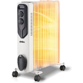 Resim Sinbo 11 Dilim Yağlı Radyatör 2500 w Ayarlanabilir Termostat ve 3 Kademeli Sıcaklık Ayarı 