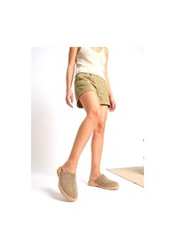 Resim Fox Shoes Y918132902 Bej Süet Önü Kapalı Sabo Terlik 