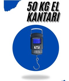 Resim TeknoKesgin El Kantarı Dijital El Terazisi 50 Kg Kapasiteli LCD Ekranlı 