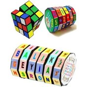 Resim Zeka Küpü Eğitici Oyuncak 3lü Set Harf Rakam Rübik Küp 
