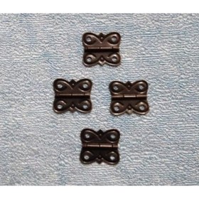 Resim Beşel Papatya Dekoratif Mini Tavla Ve Kutu Menteşe Oksit Renk 12 Adet 