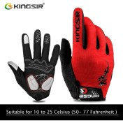 Resim Liangduo Shop KHRED10 Tarzı Xl Boyutu Kıngsır Bahar Sonbahar Dokunmatik Ekran Bisiklet Eldiveni Tam Parmak Erkek Kadın Kaymaz Spor Bisiklet Eldiveni Darbeye Dayanıklı Bisiklet Eldiveni (Yurt Dışından) 
