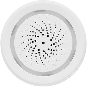 Resim Springsun Tuya Wifi Akıllı Alarm Siren Ve Nem/sıcaklık Sensörü - 100db Sesli Uyarı, 18 Farklı Alarm Sesi, Alexa Uyumlu Beyaz 
